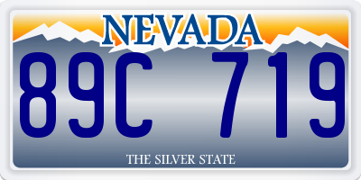 NV license plate 89C719