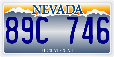 NV license plate 89C746