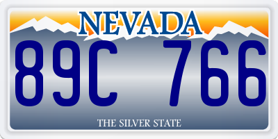 NV license plate 89C766