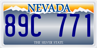 NV license plate 89C771