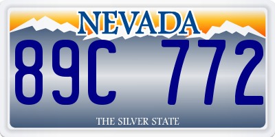 NV license plate 89C772