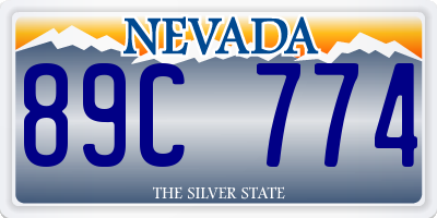 NV license plate 89C774