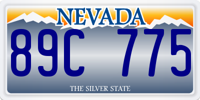 NV license plate 89C775