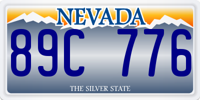 NV license plate 89C776