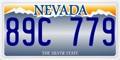 NV license plate 89C779