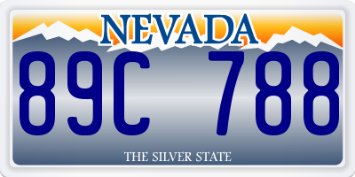 NV license plate 89C788