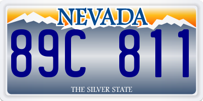 NV license plate 89C811