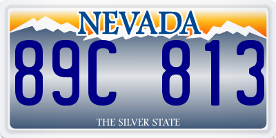 NV license plate 89C813