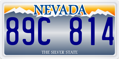 NV license plate 89C814