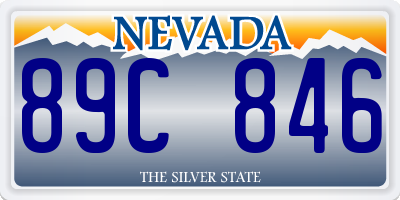 NV license plate 89C846