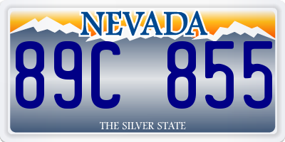 NV license plate 89C855