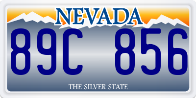 NV license plate 89C856