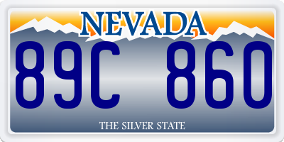 NV license plate 89C860