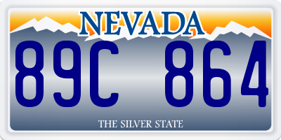 NV license plate 89C864