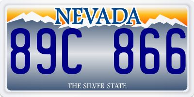 NV license plate 89C866