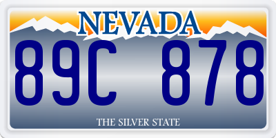 NV license plate 89C878