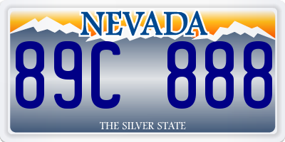 NV license plate 89C888