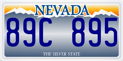 NV license plate 89C895