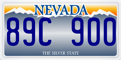 NV license plate 89C900