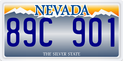 NV license plate 89C901