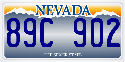 NV license plate 89C902