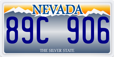 NV license plate 89C906