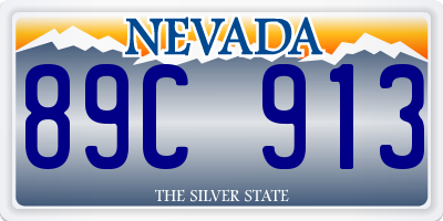 NV license plate 89C913