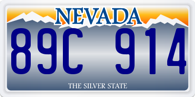 NV license plate 89C914