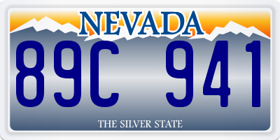 NV license plate 89C941