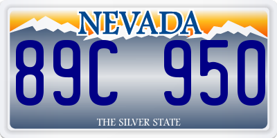 NV license plate 89C950