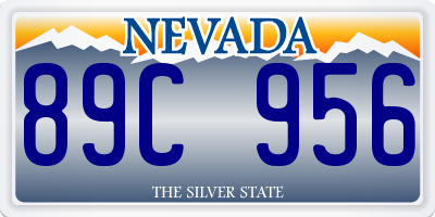 NV license plate 89C956