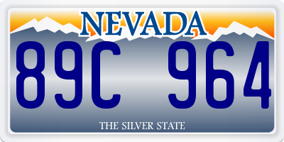 NV license plate 89C964