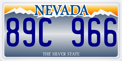 NV license plate 89C966