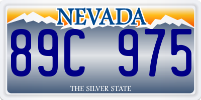 NV license plate 89C975