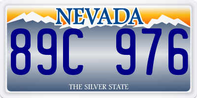 NV license plate 89C976