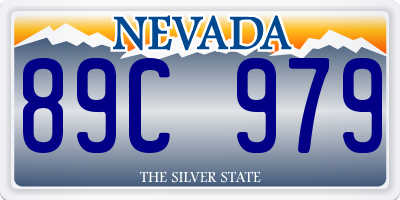 NV license plate 89C979