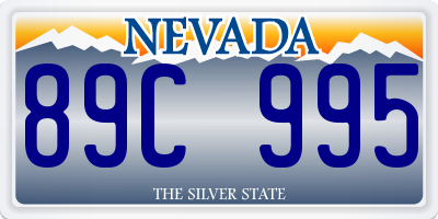 NV license plate 89C995