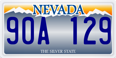 NV license plate 90A129