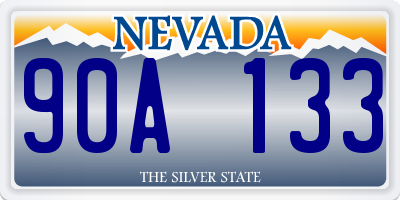 NV license plate 90A133