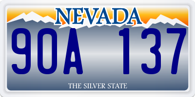 NV license plate 90A137