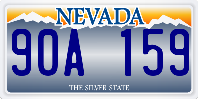 NV license plate 90A159