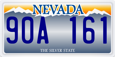 NV license plate 90A161
