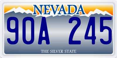 NV license plate 90A245