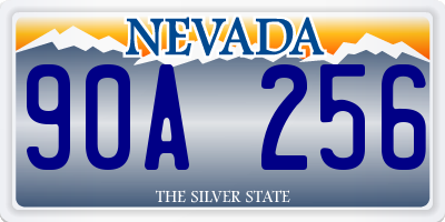 NV license plate 90A256