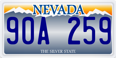 NV license plate 90A259