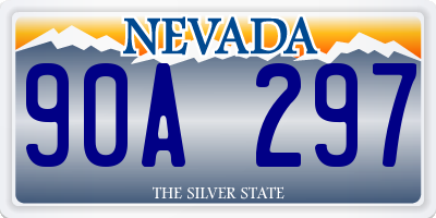 NV license plate 90A297