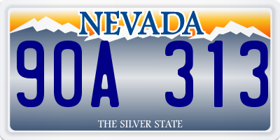 NV license plate 90A313