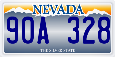 NV license plate 90A328