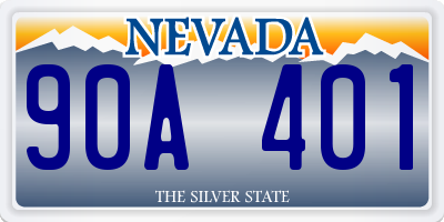 NV license plate 90A401