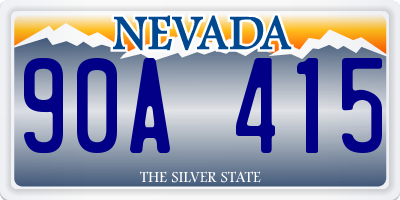NV license plate 90A415